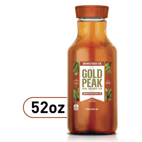 Juice Gold Peak Unsweetened Black Iced Tea Drink hero