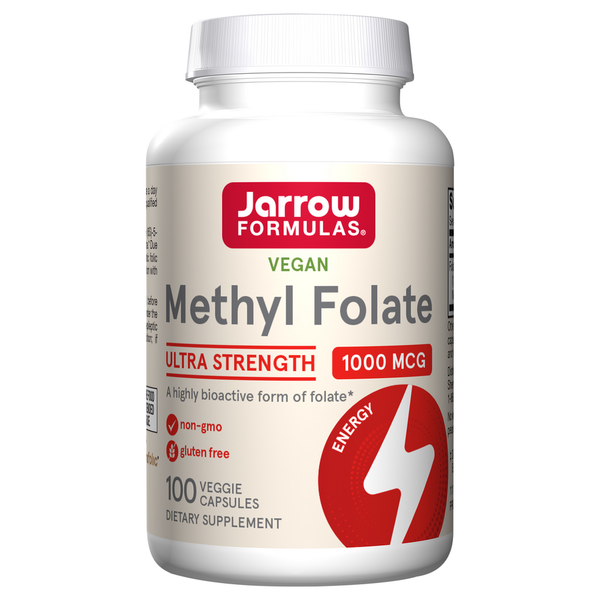 Vitamins & Supplements Jarrow Formulas Methyl Folate, 1000 mcg, Veggie Caps hero