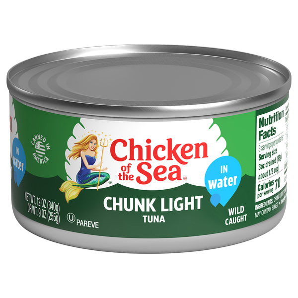 Canned Meat & Seafood Chicken of the Sea Tuna, Chunk Light hero