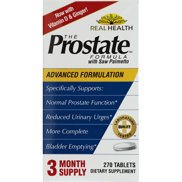 Vitamins & Supplements Real Health The Prostate Formula, Advanced Formulation, Tablets hero