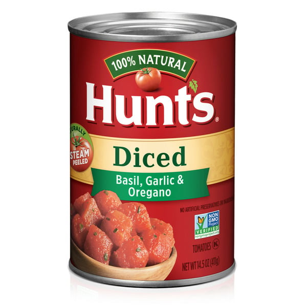 Canned Goods Hunt's Diced Tomatoes with Basil Garlic and Oregano hero