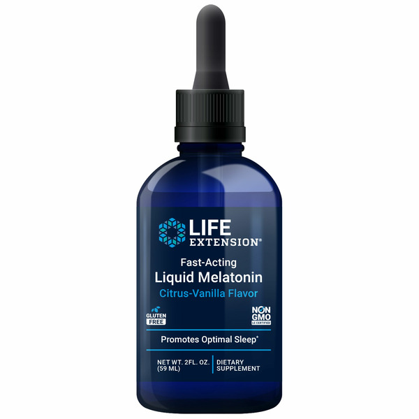 Life Extension Liquid Melatonin, Fast-Acting, Citrus-Vanilla Flavor hero