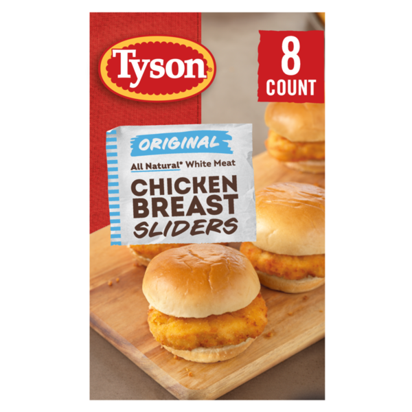 Tyson Original Chicken Breast Sliders, 20.8 Oz, 8 Count, (Frozen) hero