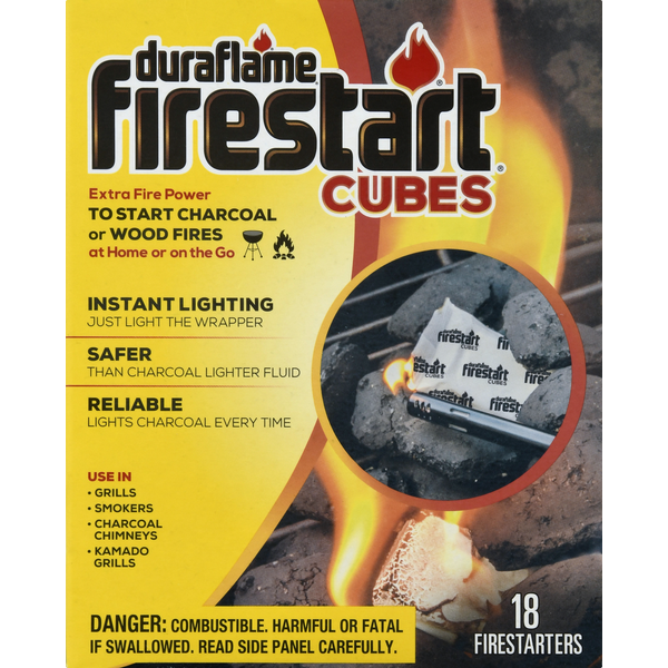 More Household duraflame firestart CUBES 18-pk, Fire Starters for Wood or Charcoal hero