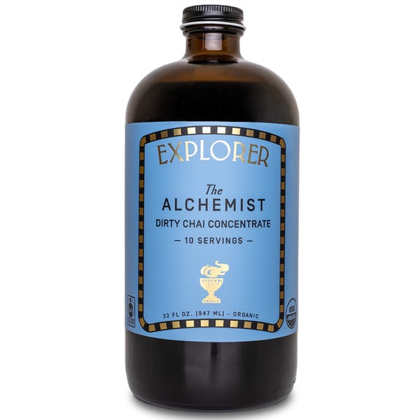 Tea Explorer Cold Brew The Alchemist: Dirty Chai Concentrate - 10 Cups Per Bottle hero