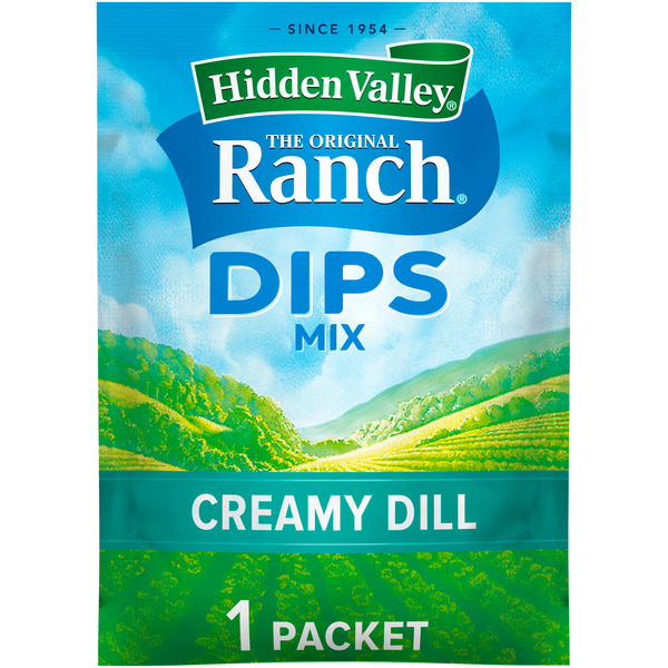 Salad Dressing & Toppings Hidden Valley Creamy Dill Ranch Dips Mix hero