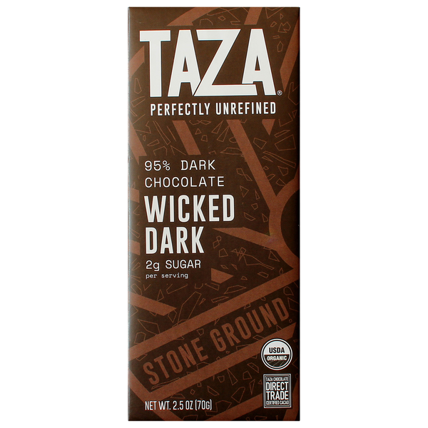 Candy & Chocolate Taza Dark Chocolate, Organic, Wicked Dark hero