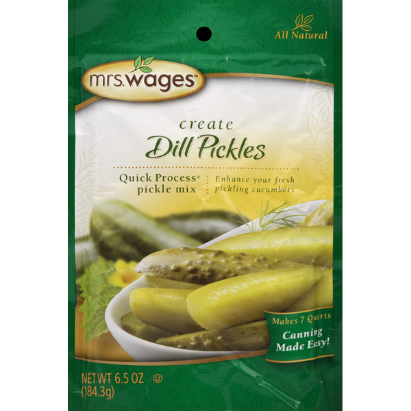 Pickled Goods & Olives Mrs. Wages Pickle Mix, Quick Process, Dill Pickles hero