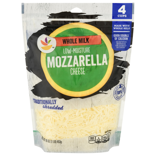 Packaged Cheese Store Brand Cheese, Low-Moisture, Mozzarella, Whole Milk hero