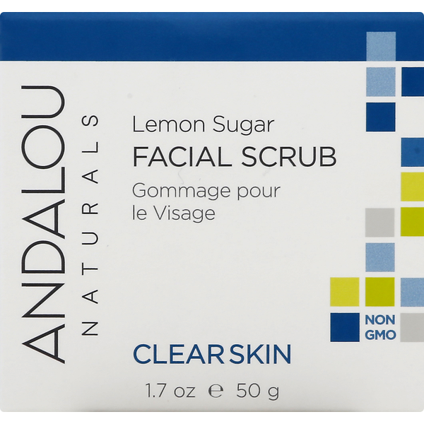 Facial Care Andalou Naturals Facial Scrub, Lemon Sugar, Clear Skin hero