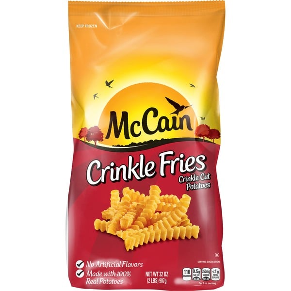 Frozen Appetizers & Sides McCain Potatoes, Crinkle Fries, Cut hero