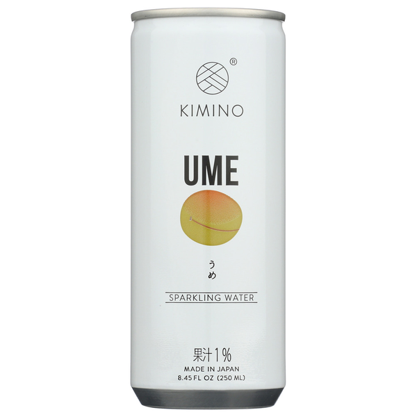 Asian Foods Kimino Sparkling Water Ume Can hero