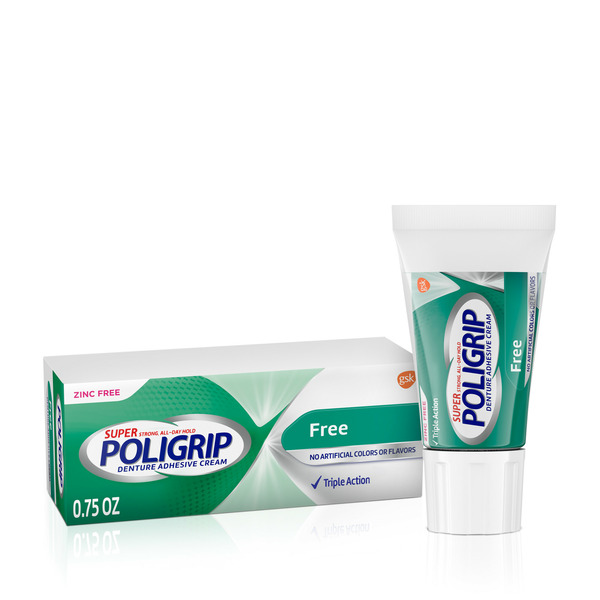 Oral Hygiene Poligrip Travel Size Denture Adhesive Cream hero