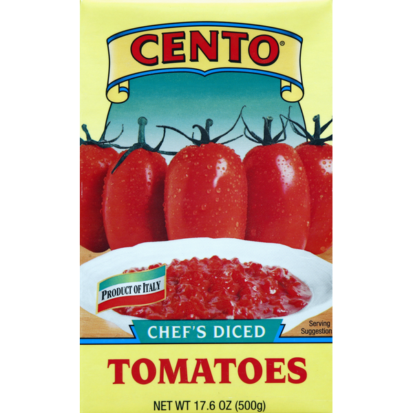 Canned & Jarred Vegetables Cento Tomatoes, Chef's Diced hero