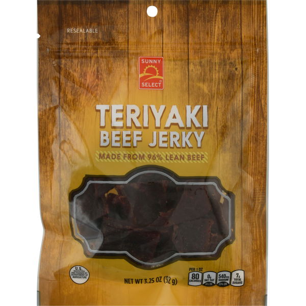 Sunny Select Beef Jerky, Teriyaki hero