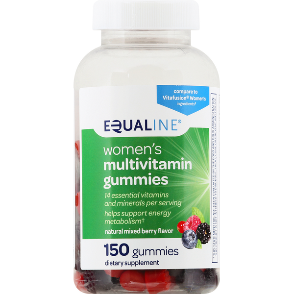 Vitamins & Supplements Equaline Multivitamin Gummies, Mixed Berry, Women’s hero