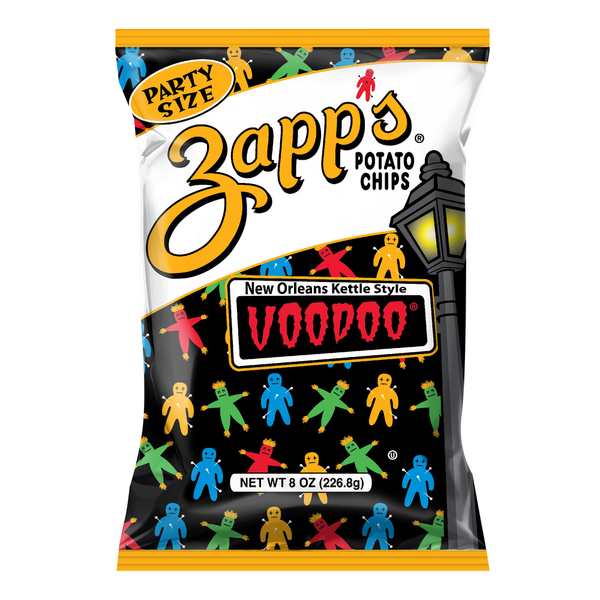 Chips & Pretzels Zapp's 8 oz Voodoo New Orleans Kettle Style Potato Chips hero