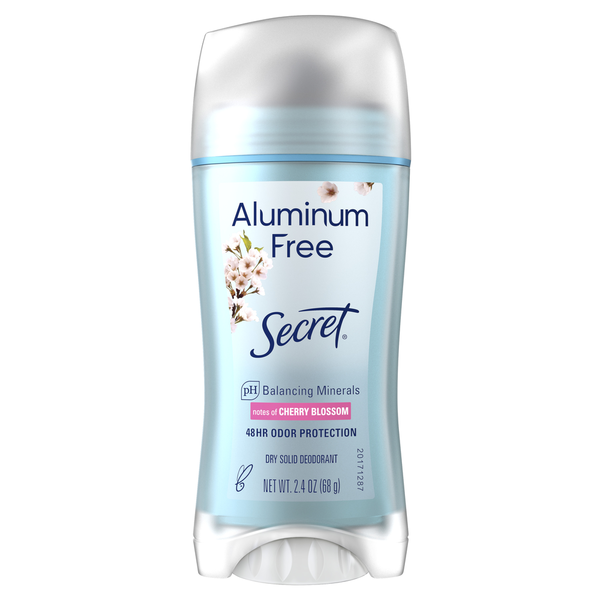 Secret Aluminum Free Deodorant for Women, Cherry Blossom hero