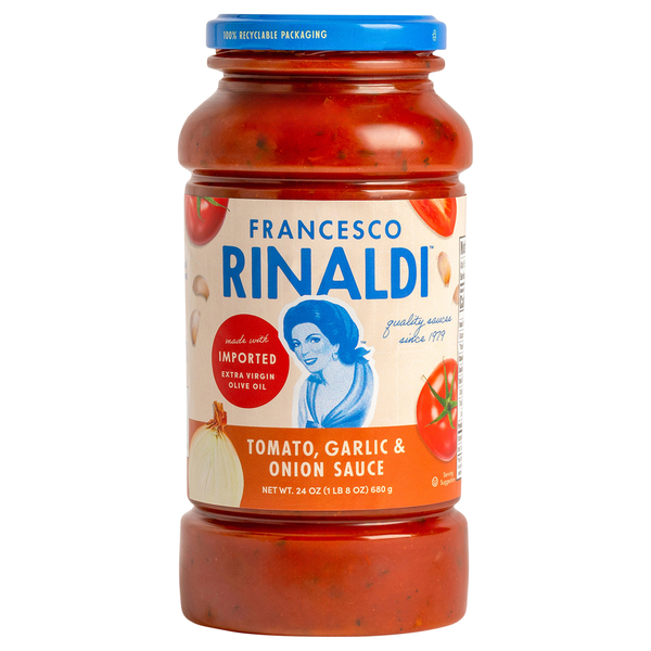 Pasta Sauce Francesco Rinaldi Sauce, Tomato, Garlic & Onion hero