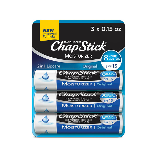 Facial Care ChapStick Moisturizer Original Lip Balm Tube hero