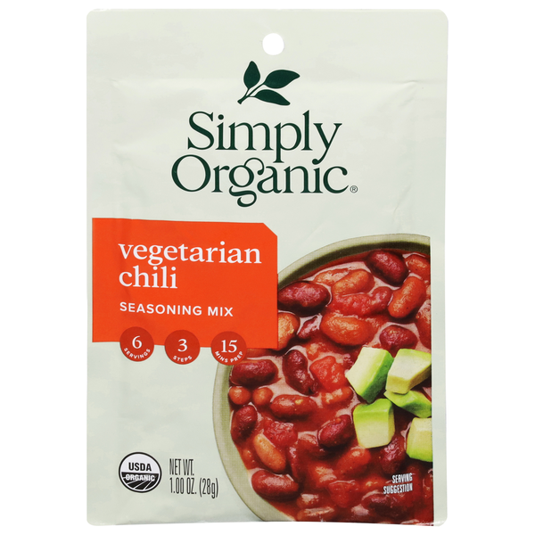 Spices & Seasonings Simply Organic Seasoning Mix, Vegetarian Chili hero