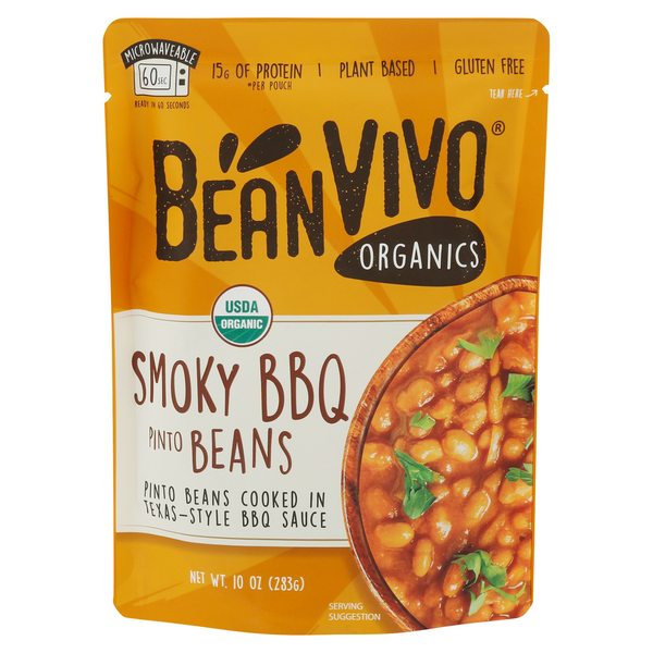 Grains, Rice & Dried Goods BeanVIVO Pinto Beans, Smoky BBQ hero