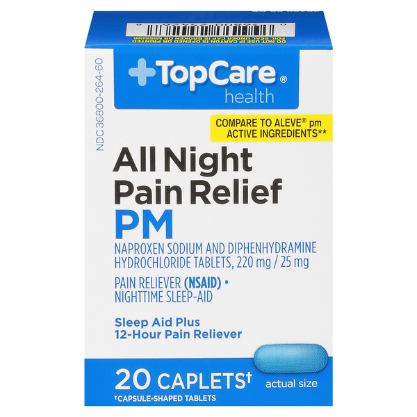 Muscles, Joints & Pain Relief TopCare All Night Pain Relief, PM, Caplets hero