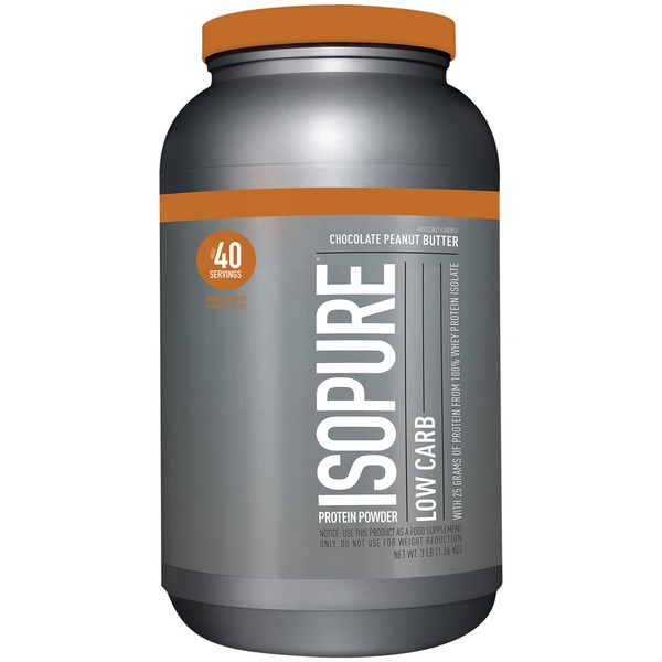 Plant Based Protein Isopure Low Carb Protein Powder Chocolate Peanut Butter 42 Servings hero