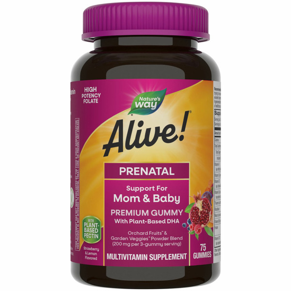 Prenatal Multivitamins Nature's Way Alive!® Premium Prenatal Gummies hero