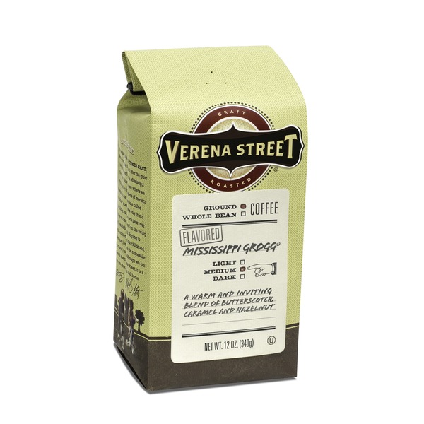 Coffee Verena Street Coffee Mississippi Grogg Flavored Ground Coffee hero