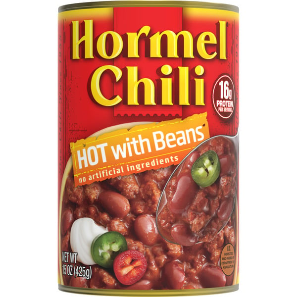 Canned Meals & Beans Hormel Chili Hot With Beans hero