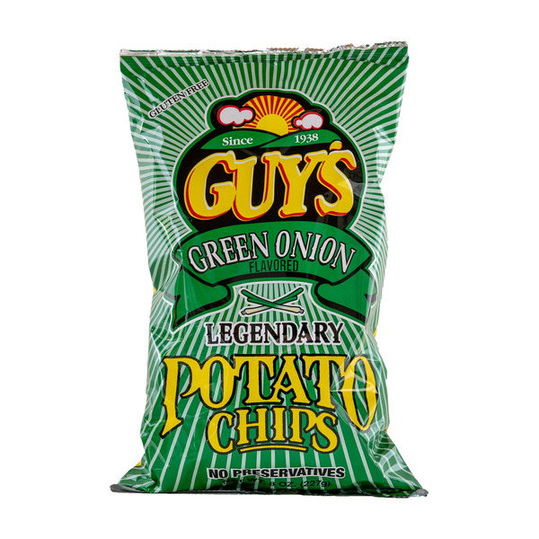 Chips & Pretzels Guy's Snacks Green Onion Potato Chips hero