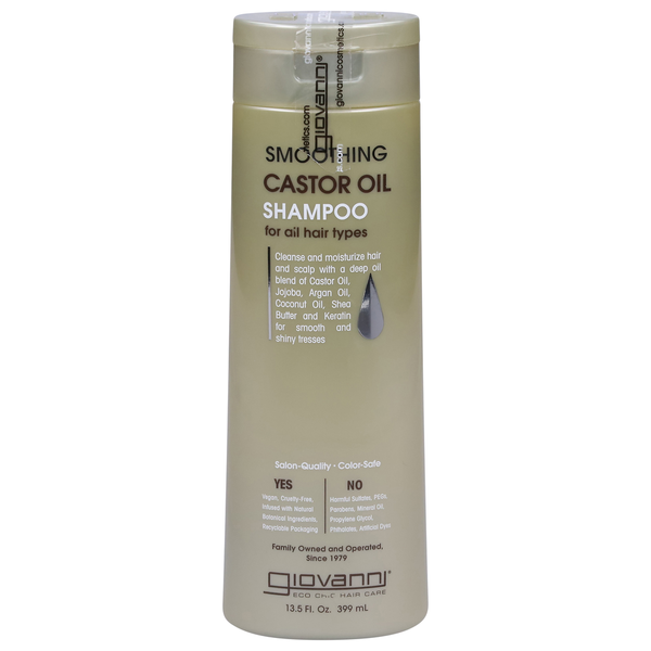 Hair Care Giovanni Shampoo, Smoothing, Castor Oil hero