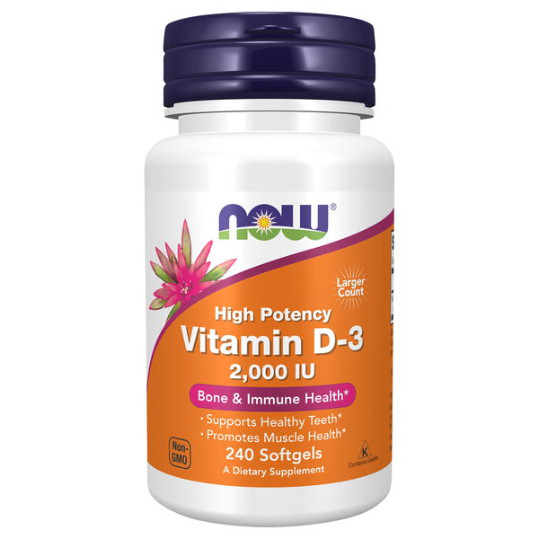 Vitamins & Minerals NOW Vitamin D 3 2000 IU hero