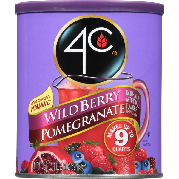 Drink Mixes 4C Foods Wild Berry Pomegranate Drink Mix hero