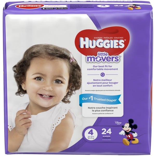 Diapers & Wipes Huggies Little Movers Diapers Step 4 hero