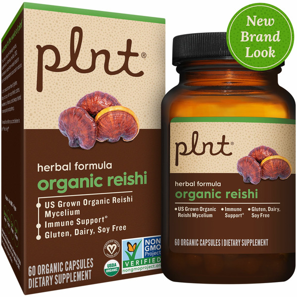 Plnt Organic Reishi Dietary Supplement Capsules hero