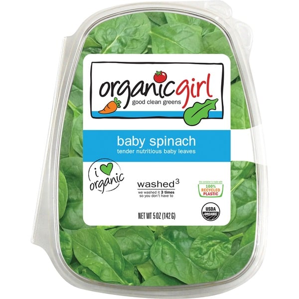 Fresh Vegetables Organic Girl Baby Spinach hero