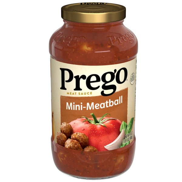 Pasta Sauce Prego Mini-Meatball Meat Sauce hero