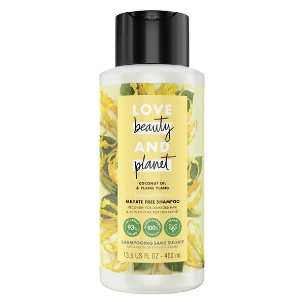 Hair Care Love Beauty and Planet 100% Biodegradable Shampoo Coconut Oil & Ylang Ylang hero