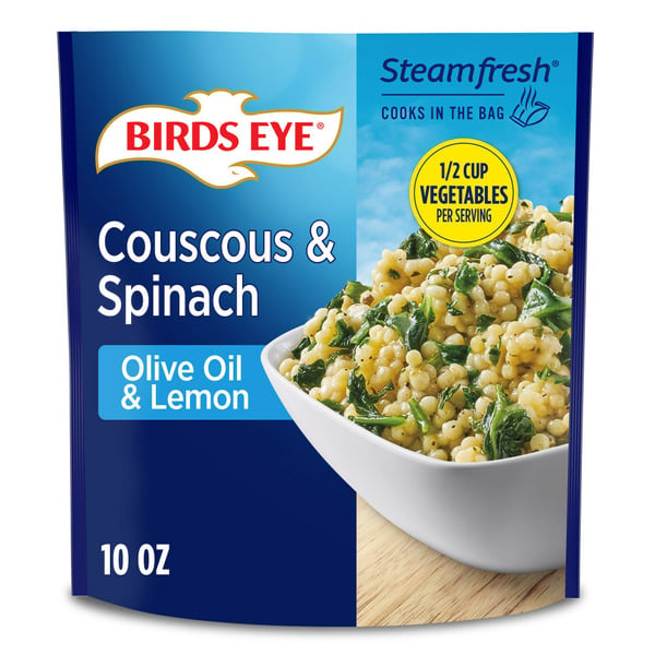 Frozen Produce Birds Eye Steamfresh Couscous and Spinach Frozen Side hero