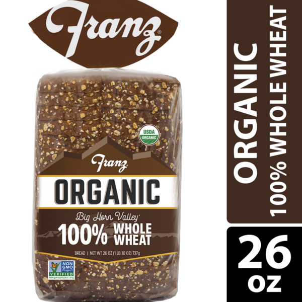 Bread Franz Organic Big Horn Valley 100% Whole Wheat Organic Sandwich Bread hero