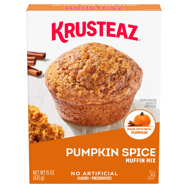 Cookies & Cakes Krusteaz Muffin Mix, Pumpkin Spice hero