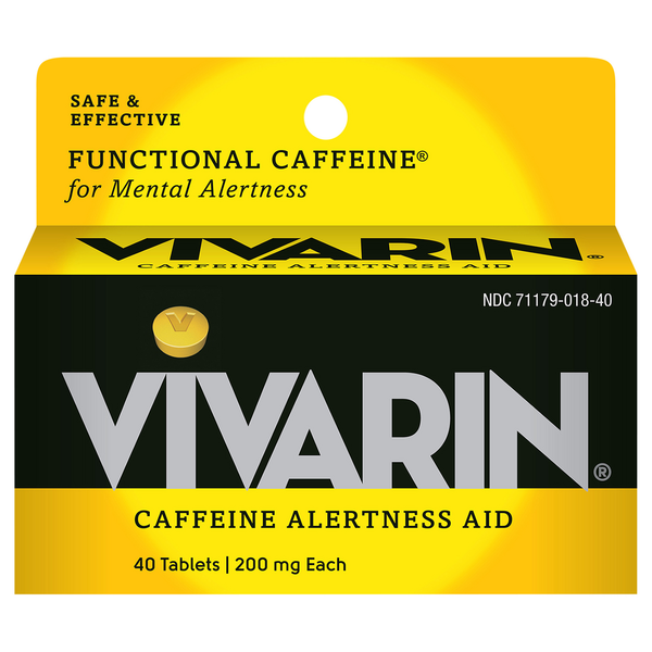 Muscles, Joints & Pain Relief Vivarin Caffeine Alertness Aid, 200 mg, Tablets hero