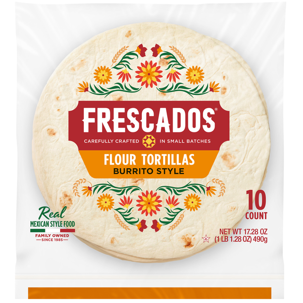 Tortillas & Flat Bread Frescados Burrito Style Flour Tortillas hero