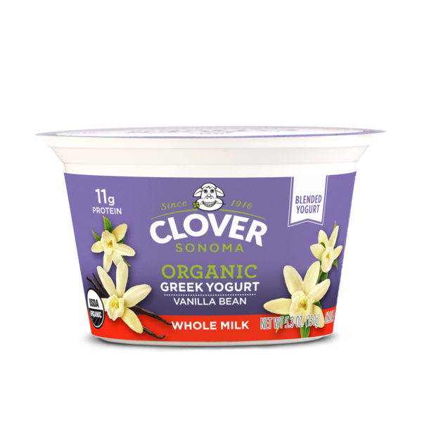 Yogurt Clover Sonoma Organic Greek Whole Milk Vanilla Yogurt hero