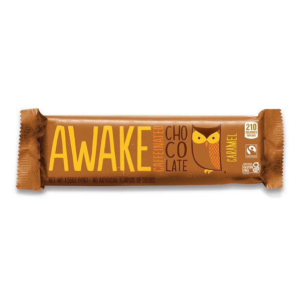 Candy & Chocolate AWAKE Caffeinated Chocolate Caramel Milk Chocolate Bar hero