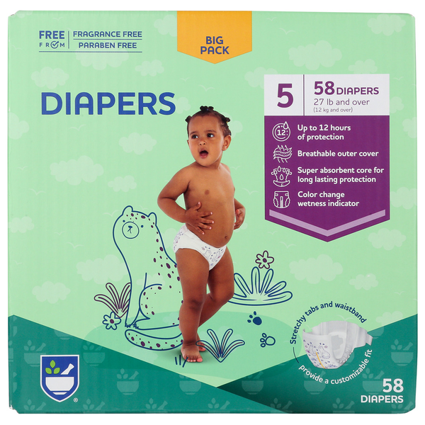 Rite Aid Box Diaper Size 5 hero