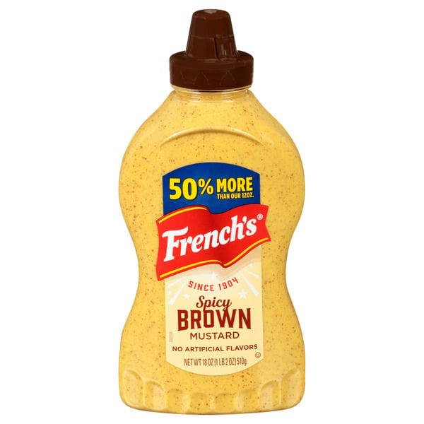 Condiments French's® Spicy Brown Mustard Squeeze Bottle hero