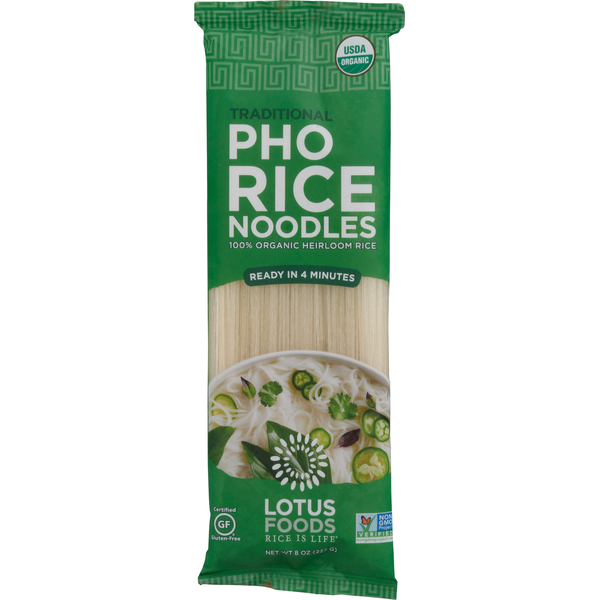 Instant Foods Lotus Foods Rice Noodles, Pho, Traditional hero